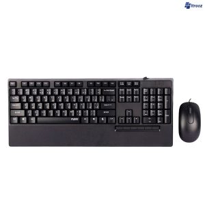 موس و کیبرد سیم دار رپو مدل rapoo nx2000