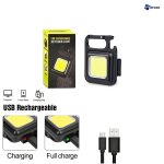 چراغ قوه مینی شارژی کمپی کوب cob keychain