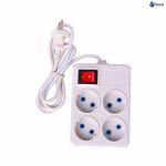 چند راهی 4خانه برق مدل پیکو با کابل 3متری