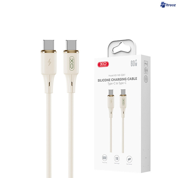 XO XO-NB-Q261 Type-C To Type-C 60W کابل شارژ دو سر تایپ سی 60وات مدل xo-nb-q261 - تصویر 1