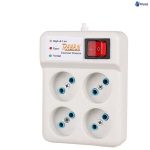 محافظ برق صوتی تصویری 4 خانه رایان با کابل 3 متری