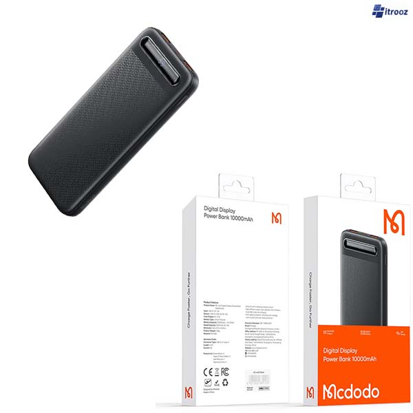 پاور بانک مک دودو MC-442 10.5W ظرفیت 10000 میلی آمپر ساعت پاوربانک 10هزار مک دو دو مدل Mcdodo MC-442 10.5W - تصویر 1