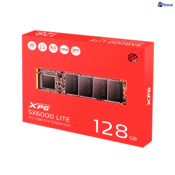 nvme xpg 128 xpg sx6000 حافظه اس اس دی 128گیگ Adata xpg sx6000 lite nvme - تصویر 1
